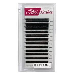 Cílios Volume Brasileiro FADVAN YY 0.07D 8-14mm – FDV007MIX