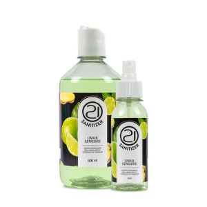 Sanitizer Higienizador Lima e Gengibre 500ml – NAILS 21