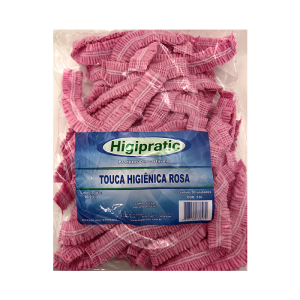 Touca Higiênica ROSA Higipratic – Pct 50 Unid