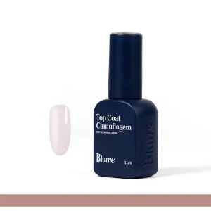 Top Coat Camuflagem Natural Pink 11ml Bluwe