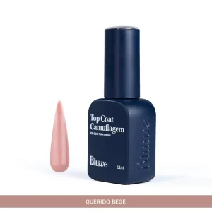 Top Coat Camuflagem Querido Bege  11ml Bluwe
