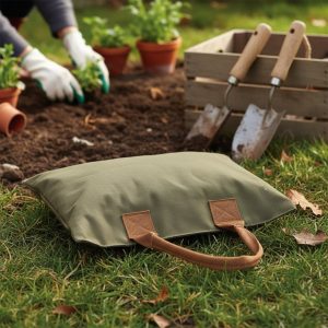 Almofada para joelhos para jardinagem com pega