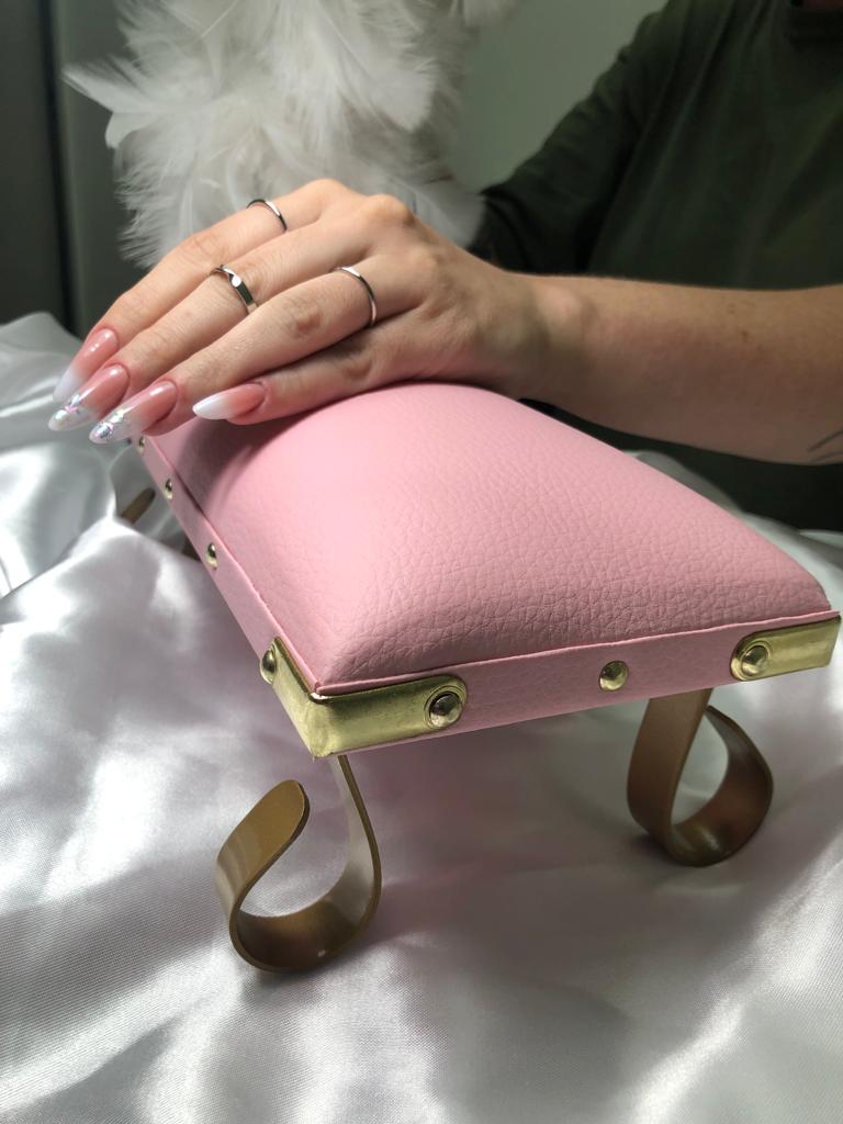 Apoio de Manicure Super Luxo Rosa - Image 2