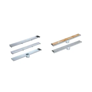 Canal sifonado de duche inox 316L slim duo
