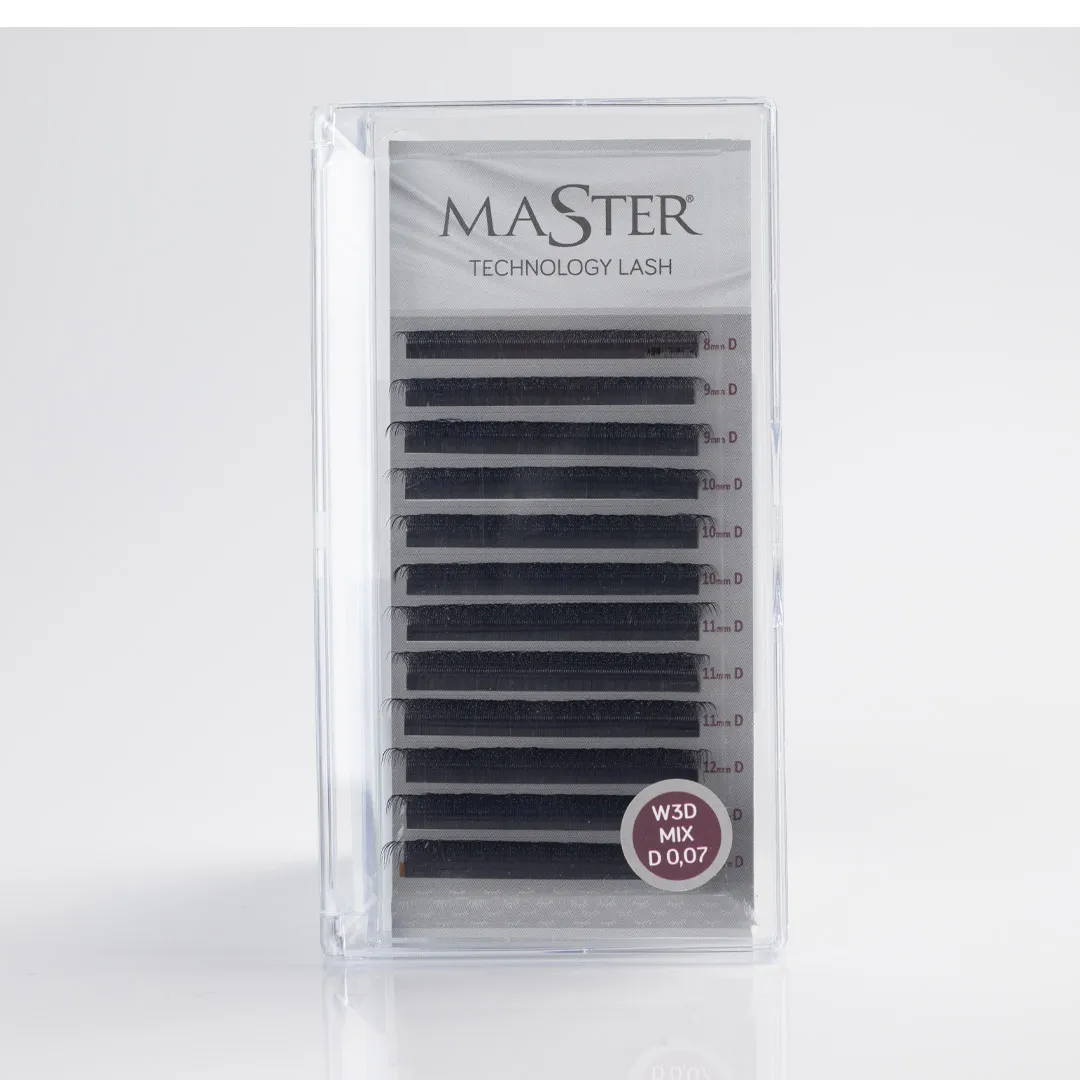 Fio Para Extensão de Cílios Master Tecnológico W 3D 0,07 Master Mix D – Tam. 8 a 13 – 12 Linhas - Image 2