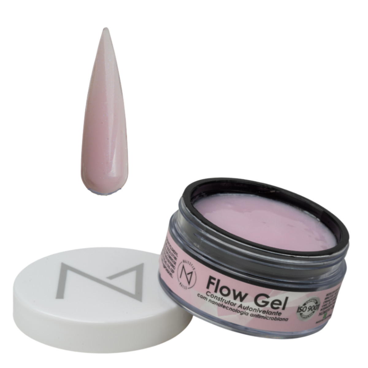 Gel Flow Autonivelante | BABY GLITTER | 14g | Majestic Nails
