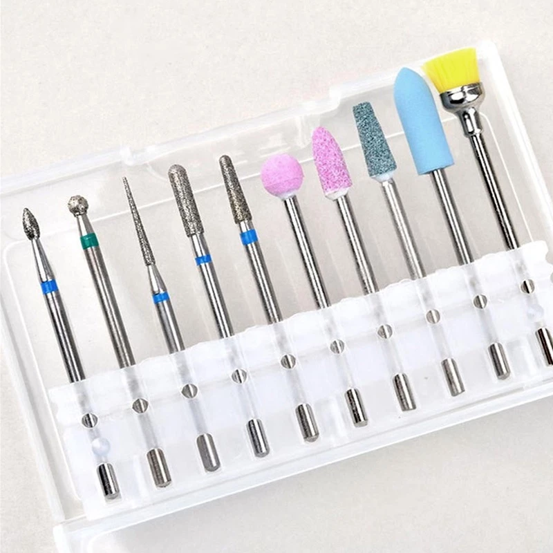 Kit 10 Brocas Diamantadas para Limpeza de Unhas - Image 3