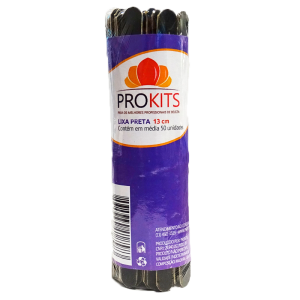 Lixa Preta 13 cm com 50 unidades PROKITS