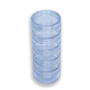 TORRE VAZIA COM 5 POTES DE ACRÍLICO TAM G
